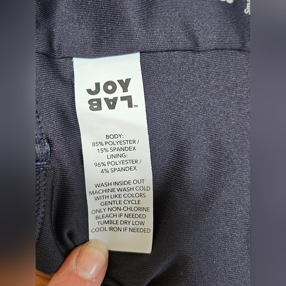 JOY LAB Blue Heathered Racerback Bra - Picture 8 of 8